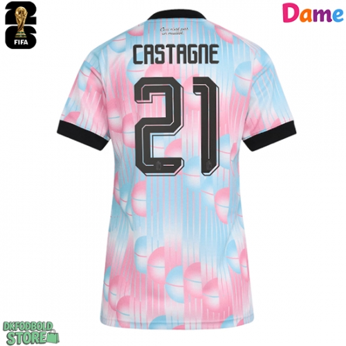 Belgien Timothy Castagne #21 Replika Udebanetrøje Dame VM 2026 Kortærmet